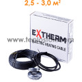 Тепла підлога  Extherm ETC 20-500 500W двожильний кабель
