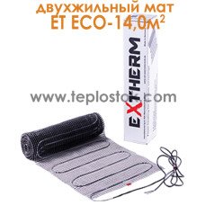 Теплый пол Extherm ET ECO 1400-180 14,0м.кв 2520W двухжильный мат