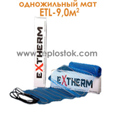 Теплый пол Extherm ETL 900-200 9,0м.кв 1800W одножильный мат