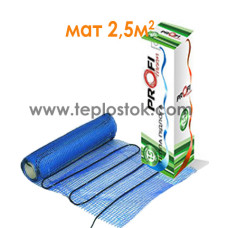 Теплый пол Profi Therm Eko 2,5кв.м 385W двухжильный мат