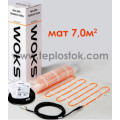 Тепла підлога WoksMat-160 7,0м.кв 1120W двожильний мат