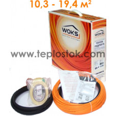 Теплый пол WOKS-10 1550Вт тонкий двухжильный кабель