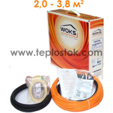 Теплый пол WOKS-10 300Вт тонкий двухжильный кабель