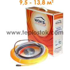 Теплый пол WOKS-17 1800Вт двухжильный кабель
