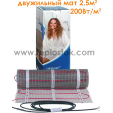 Двухжильный мат DEVImat  200T (DTIF-200) 500Вт 2,5м2 