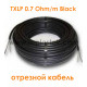 Одножильный отрезной кабель для снеготаяния Nexans TXLP 0.7 Ohm/m Black
